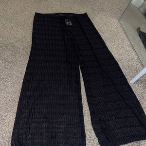 Cute black long coverup pants